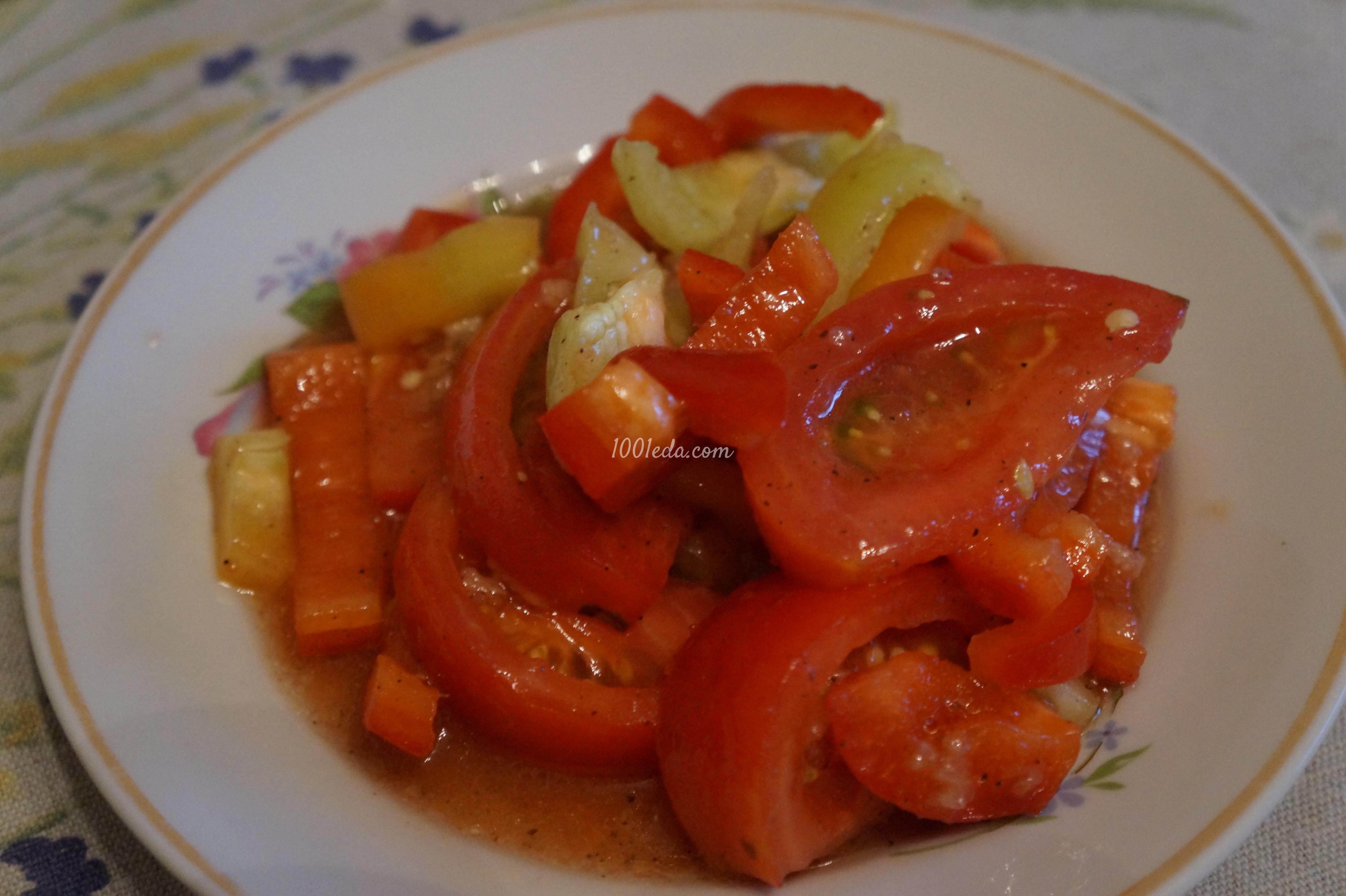 Салат из болгарского перца и помидоров