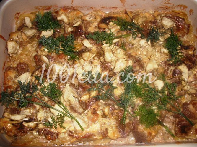 Запеканка мясная Фантазия с овощами и грибами: рецепт с пошаговым фото