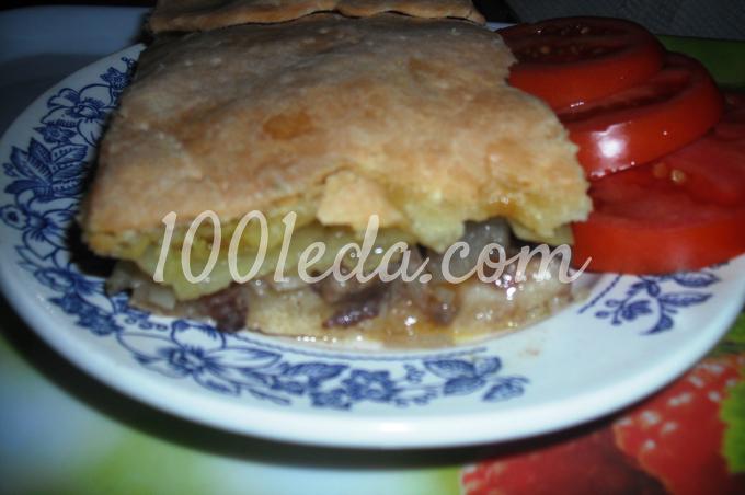 Пирог на кефире с говядиной, грибами и картофелем: рецепт с пошаговым фото