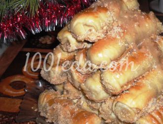 Ореховые трубочки с лимонной цедрой и пряным сиропом: рецепт с пошаговым фото