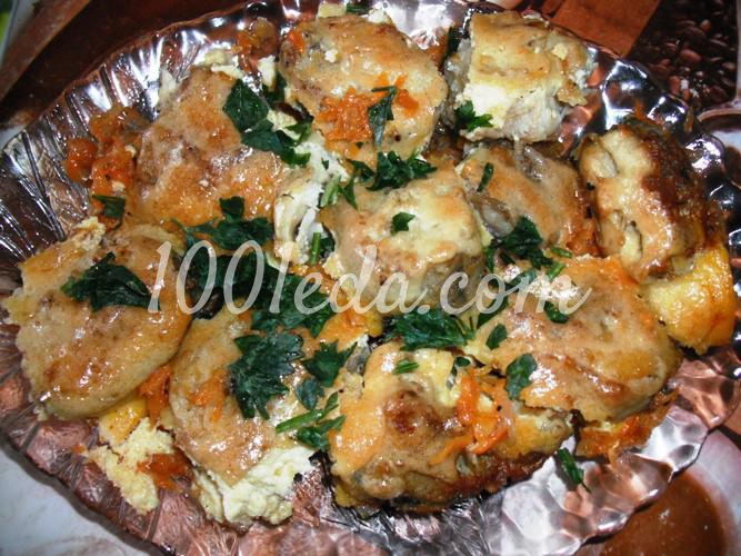 Морская рыба в духовке с овощами под майонезом: рецепт с пошаговым фото