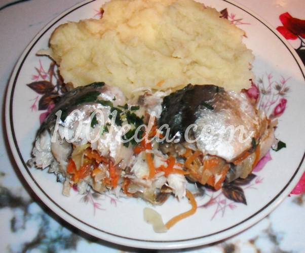 Скумбрия, фаршированная овощами и запеченная в фольге: рецепт с пошаговым фото