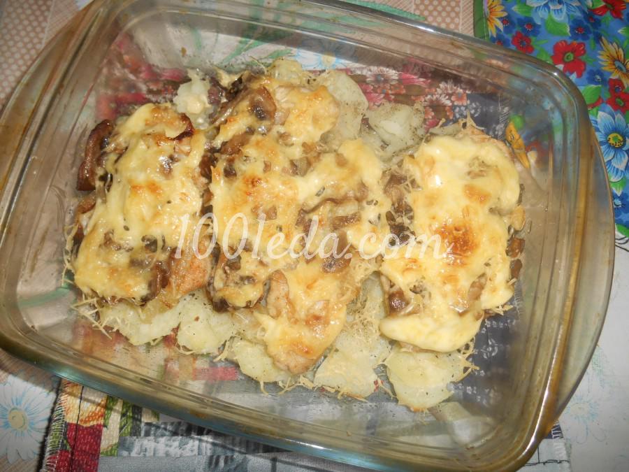 Курица по-французски с шампиньонами и картошкой: рецепт с пошаговым фото