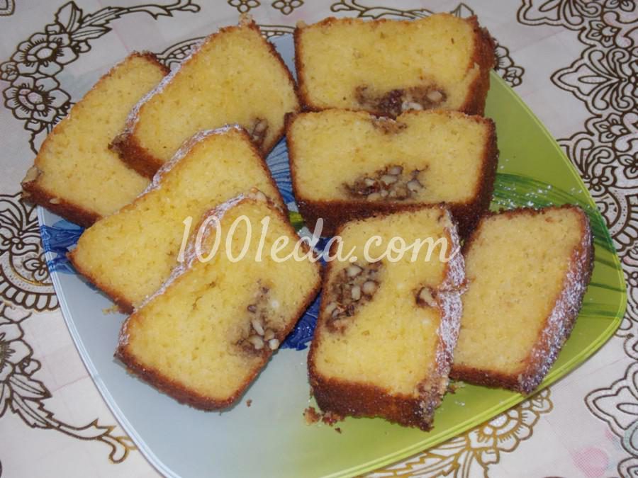 Творожный кекс с орехами: рецепт с пошаговым фото