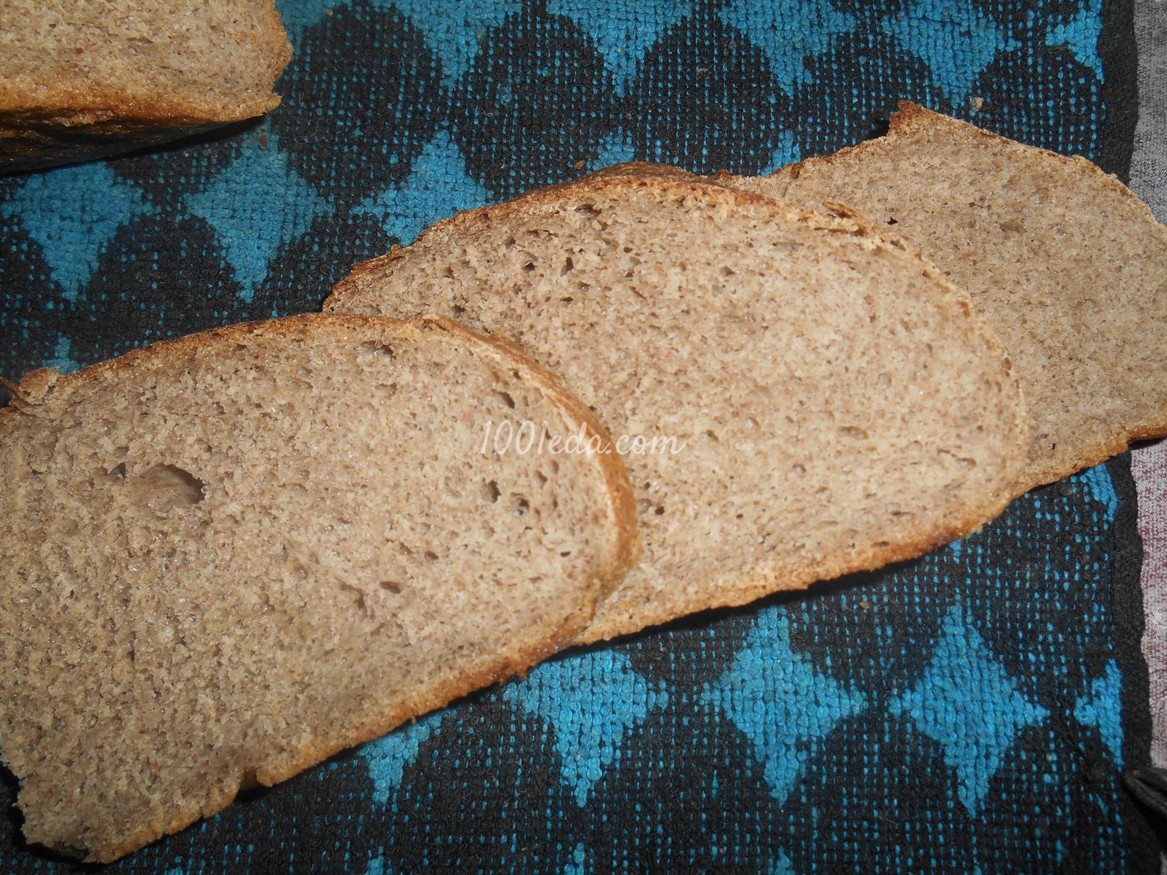Пшеничный хлеб с льняной мукой: рецепт с пошаговым фото