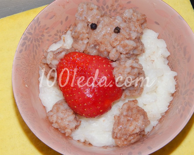 Детская рисовая кашка Мишка-сладкоежка: рецепт с пошаговым фото