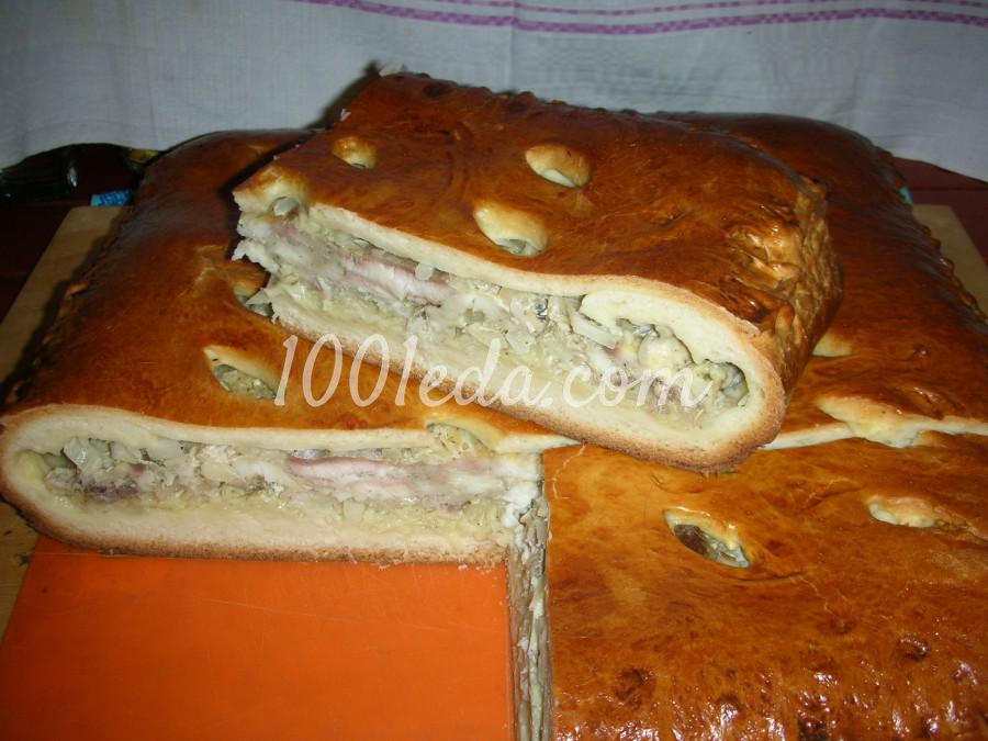Дрожжевой пирог с толстолобиком