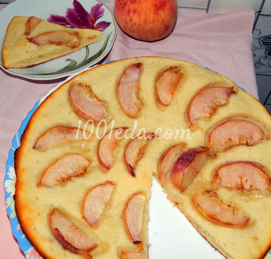Быстрый персиковый пирог: рецепт с пошаговым фото