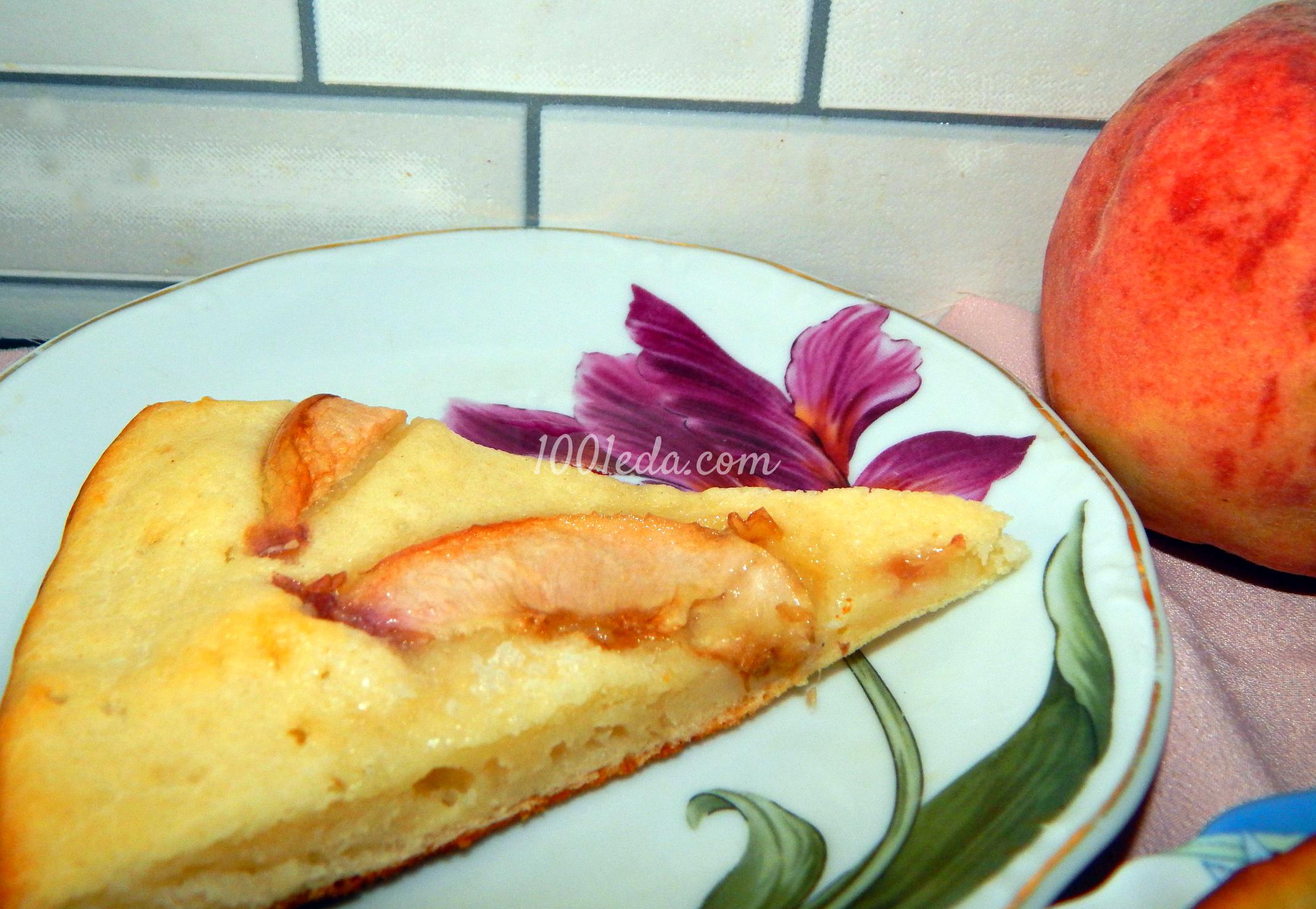 Быстрый персиковый пирог: рецепт с пошаговым фото