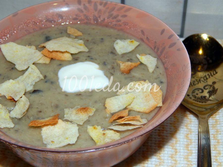 Грибной крем-суп с картофелем и домашними хлопьями: рецепт с пошаговым фото
