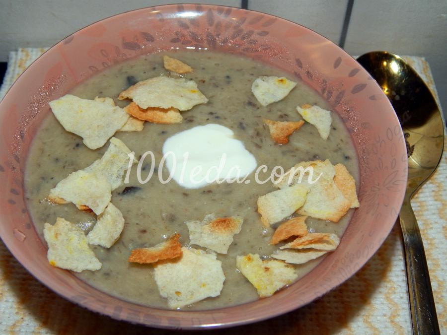 Грибной крем-суп с картофелем и домашними хлопьями: рецепт с пошаговым фото