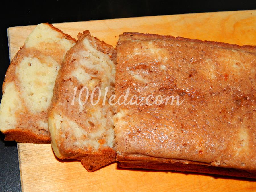 Мраморный кекс с грецким орехом: рецепт с пошаговым фото