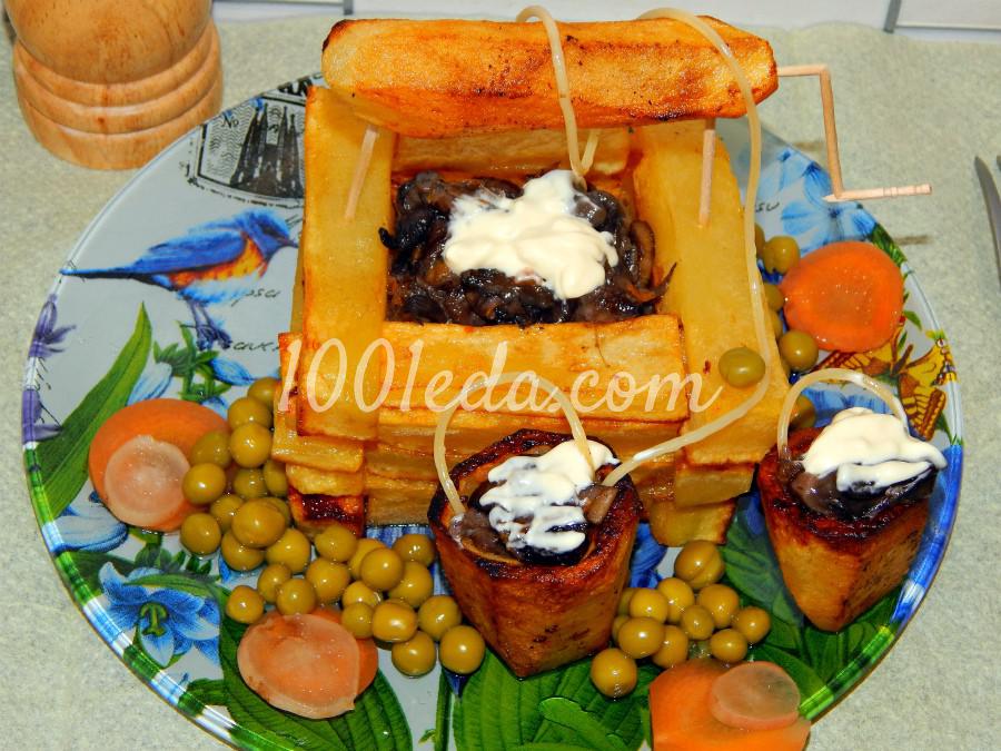 Горячее из картофеля и грибов Семейный колодец: рецепт с пошаговым фото
