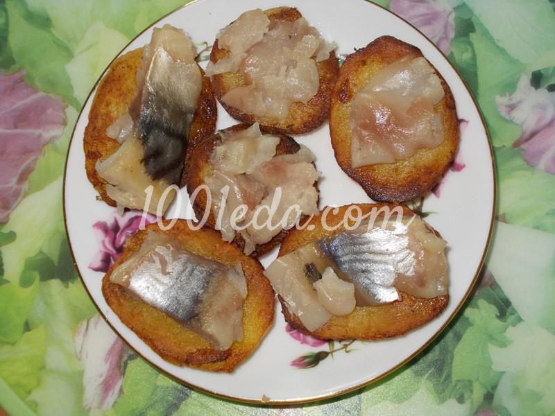Бутерброды из картофеля и рыбного филе