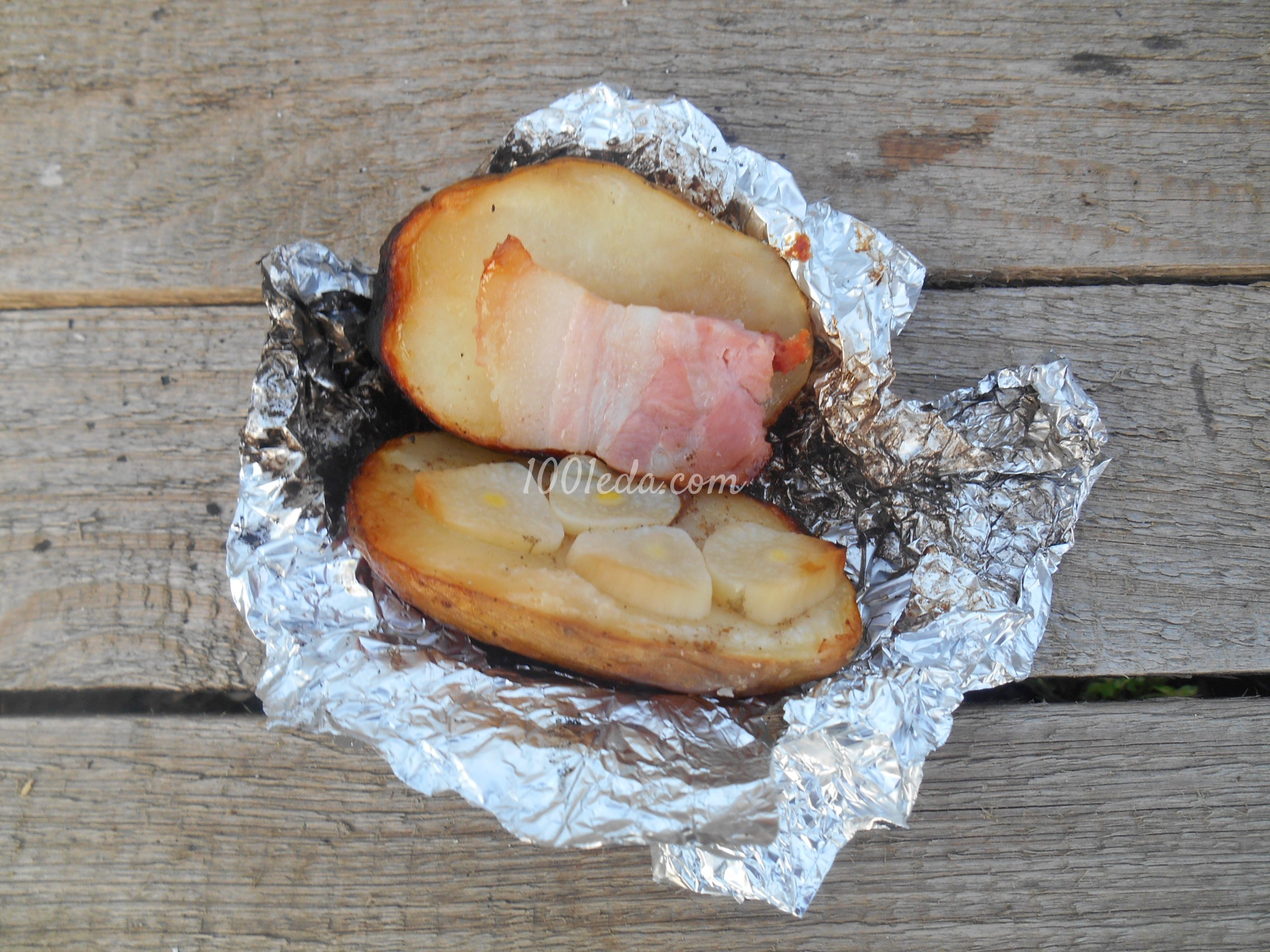 Картофель запечённый в фольге на углях: рецепт с пошаговым фото