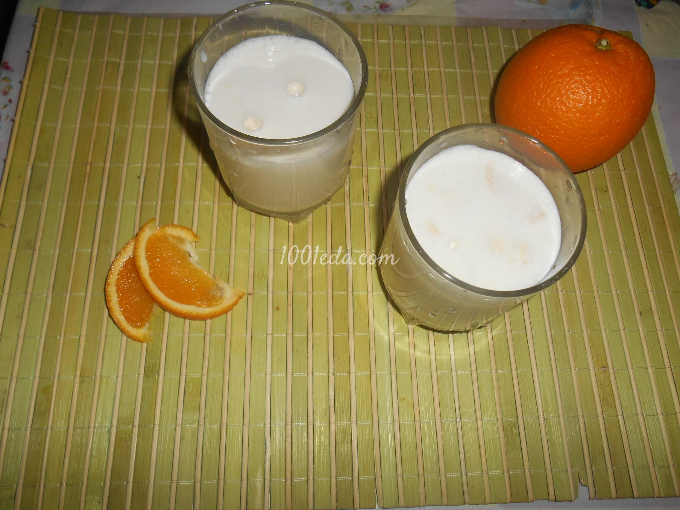 Молочно-апельсиновый коктейль с бананом: рецепт с пошаговым фото