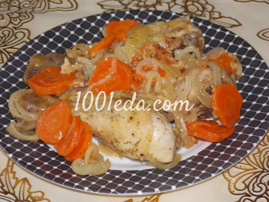 Курица, запечённая с сыром и овощами: рецепт с пошаговым фото 