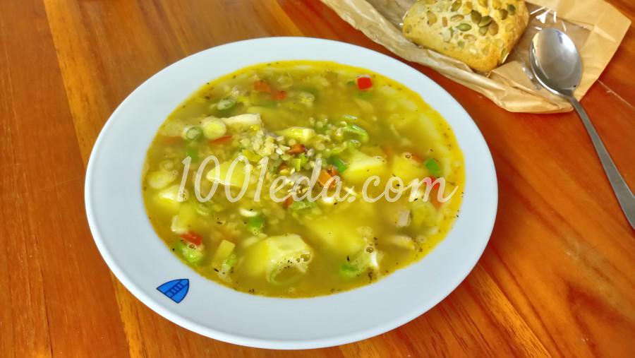 Куриный суп с пореем, чечевицей и сладким перцем: рецепт с пошаговым фото 