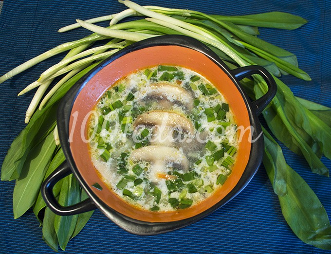 Суп с грибами и черемшой: рецепт с пошаговым фото