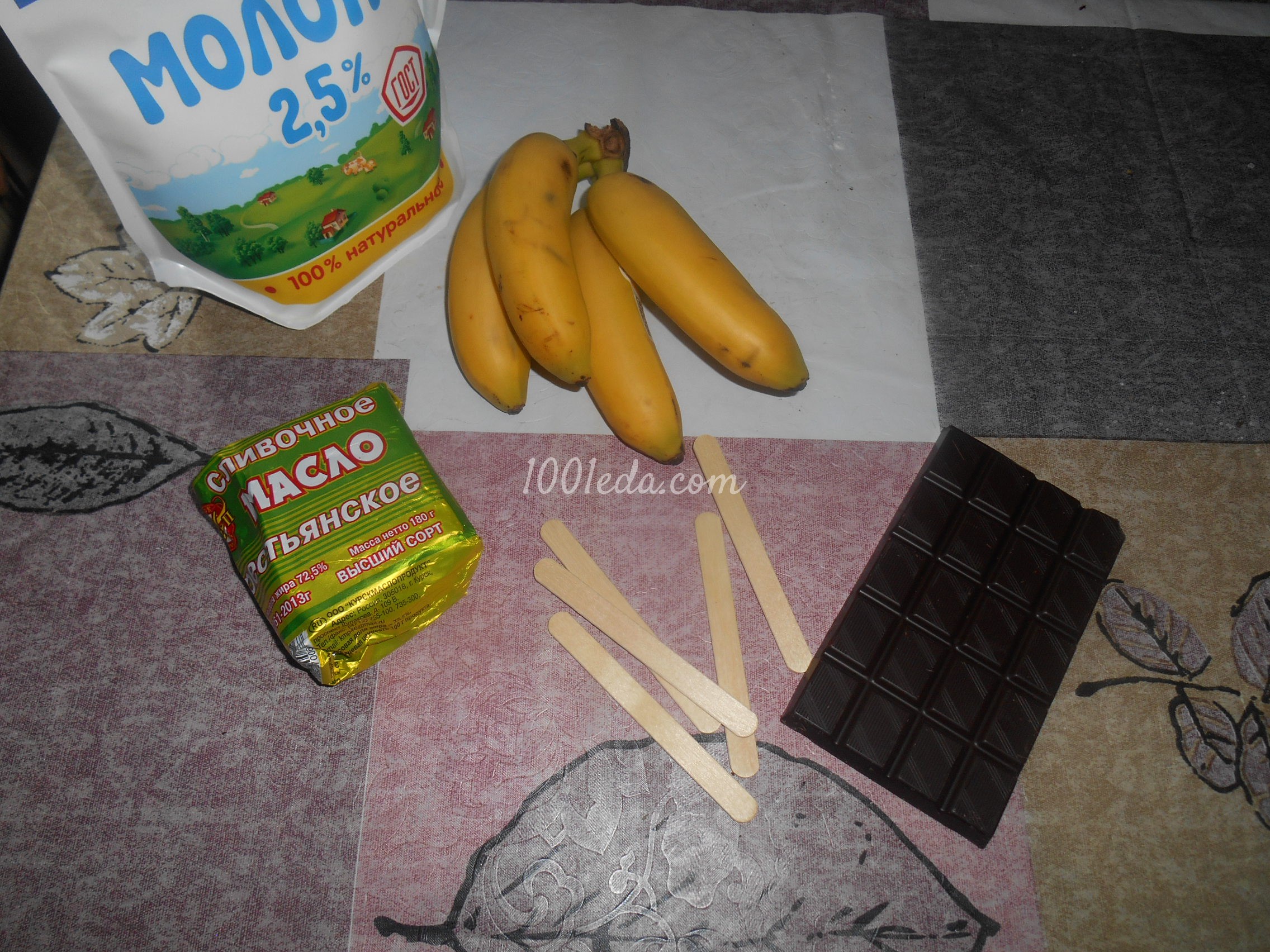 Десерт Бананы в шоколаде: рецепт с пошаговым фото - Шаг №1