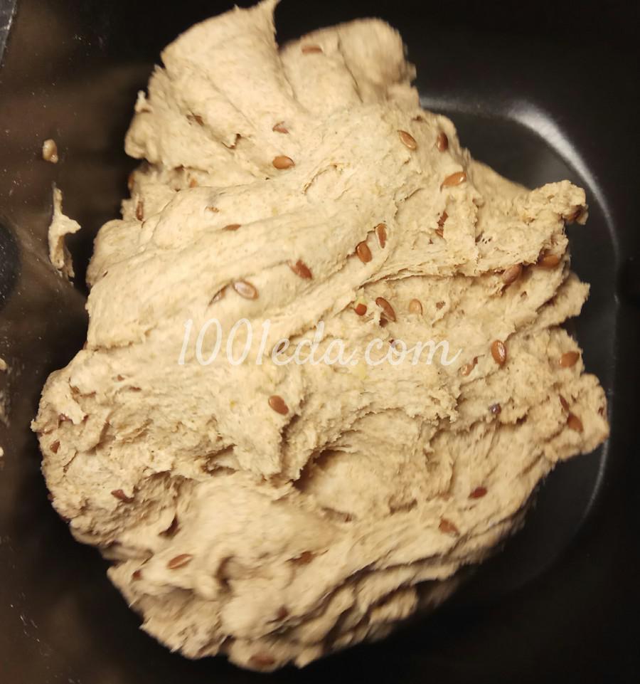 Диетический хлеб из цельнозерновой муки с семенами льна в хлебопечке: пошаговый с фото - Шаг №10