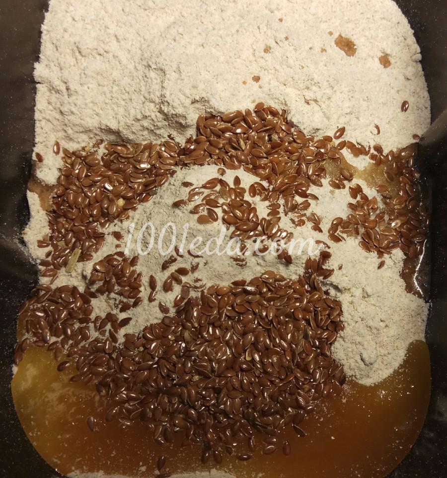Диетический хлеб из цельнозерновой муки с семенами льна в хлебопечке: пошаговый с фото - Шаг №6