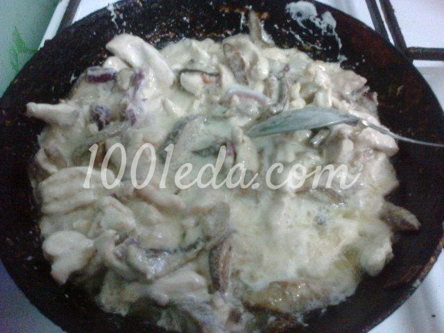 Диетическое куриное филе с белыми грибами в сметане: рецепт с пошаговым фото - Шаг №9