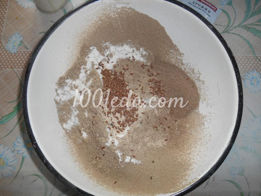 Домашний хлеб из льняной муки: рецепт с пошаговым фото - Шаг №3