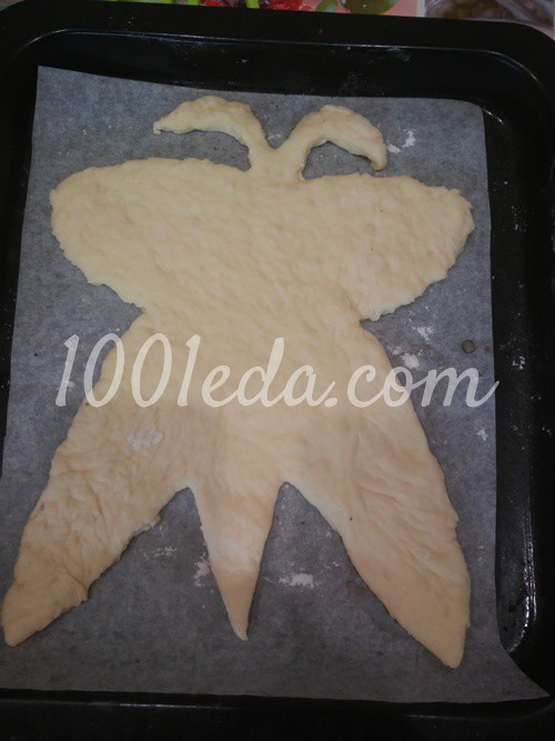 Дрожжевой пирог Бабочка с творогом: рецепт с пошаговым фото - Шаг №1