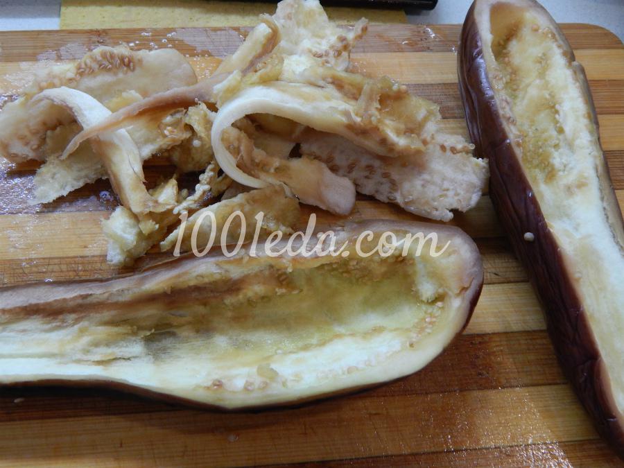 Фаршированные лодочки из баклажана с рисом и овощами: рецепт с пошаговым фото - Шаг №3