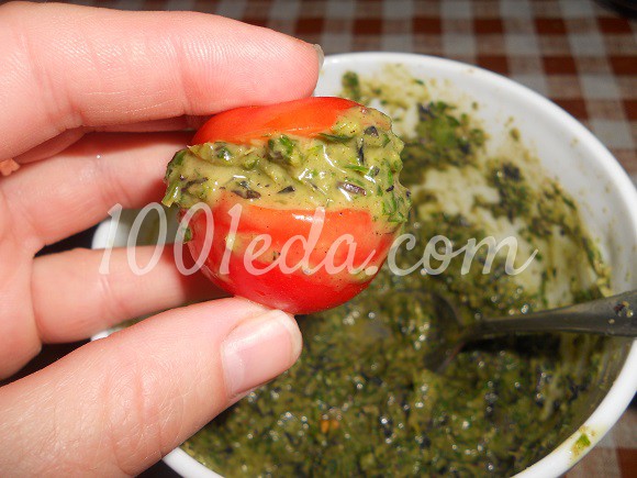 Фаршированные малосольные помидоры: рецепт с пошаговым фото - Шаг №5