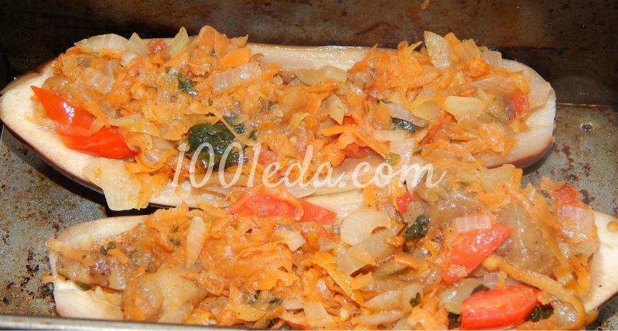 Баклажаны, фаршированные овощной зажаркой: рецепт с пошаговым фото - Шаг №2