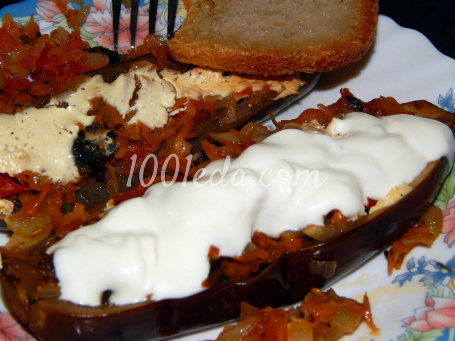 Баклажаны, фаршированные овощной зажаркой: рецепт с пошаговым фото - Шаг №5