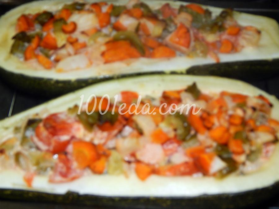 Фаршированный овощами кабачок: рецепт с пошаговым фото - Шаг №10
