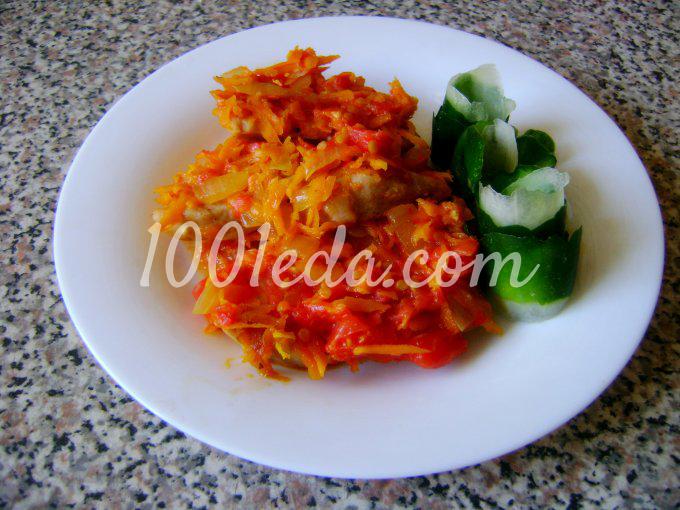 Сочное филе индейки с овощами