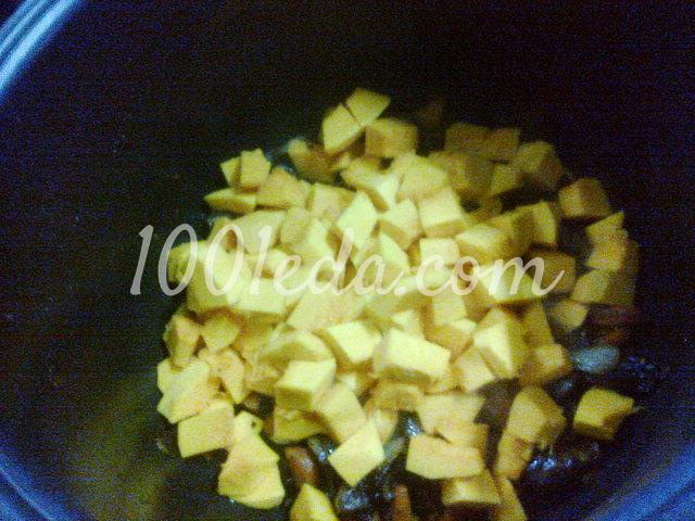 Грибной суп-пюре с тыквой в мультиварке: рецепт с пошаговым фото - Шаг №7