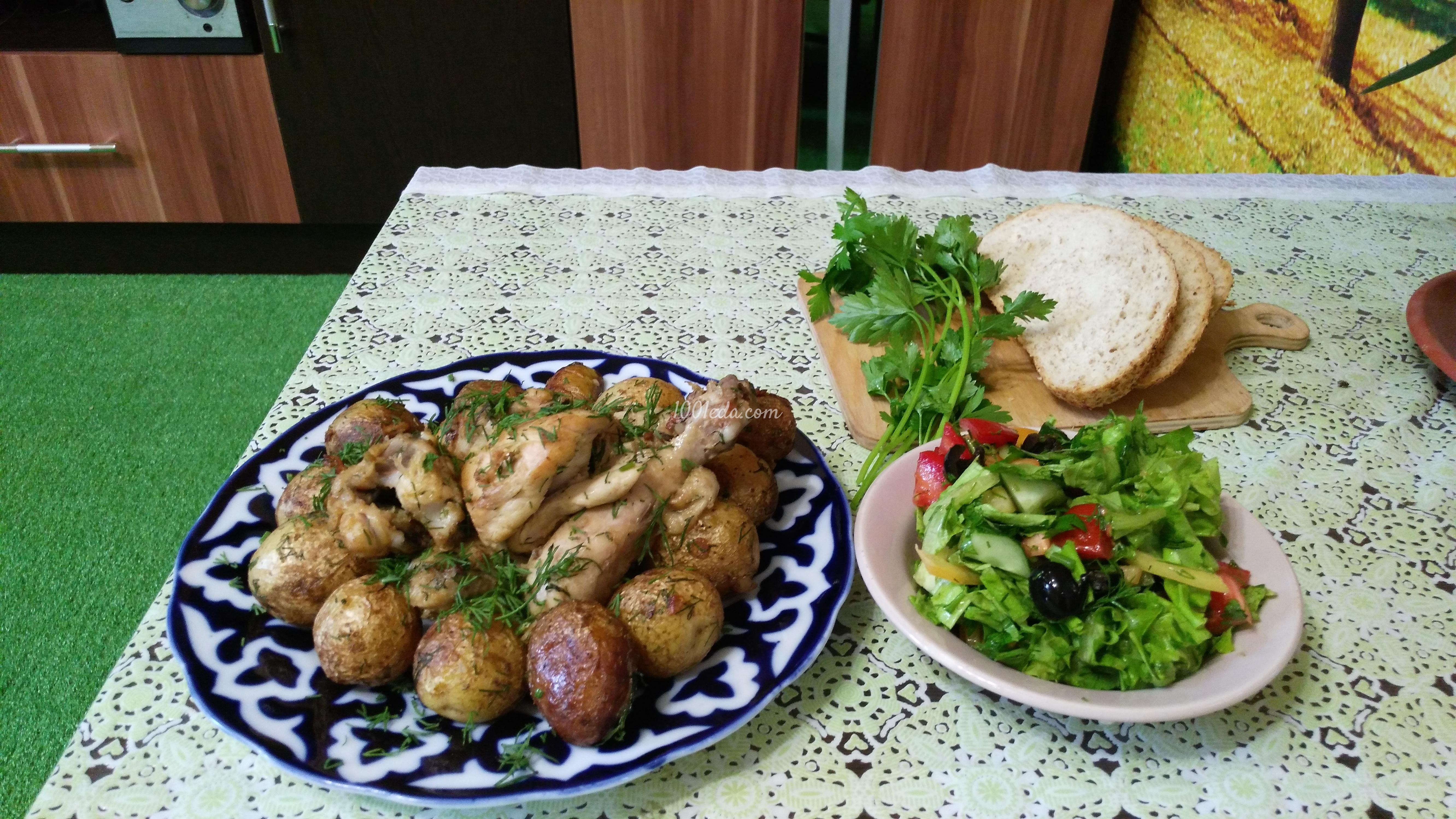 Жаркое из цыплёнка с молодой картошечкой: рецепт с пошаговым фото