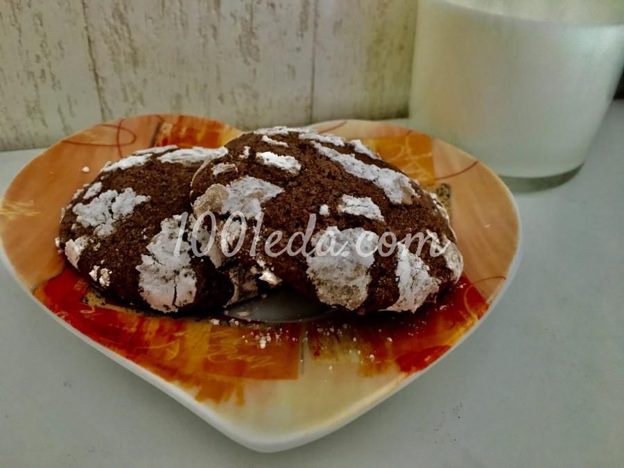 Потрескавшееся шоколадное печенье: рецепт с пошаговым фото