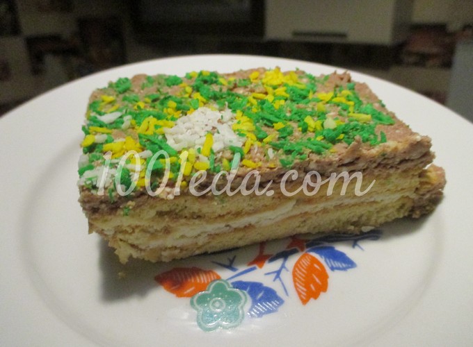 Торт из печенья Причудливые узоры для детей и взрослых: рецепт с пошаговым фото