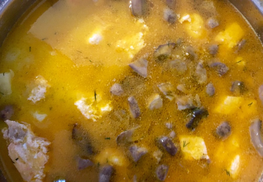 Суп из лосося с грибами: рецепт с пошаговым фото