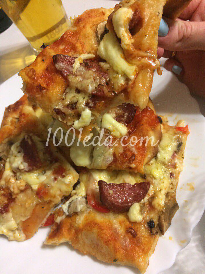 Пицца Сытная с двумя видами колбасы