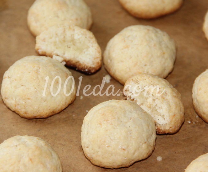 Постное кокосовое печенье: рецепт с пошаговым фото 