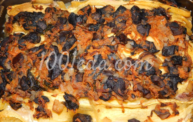 Кабачково-картофельная лазанья с мясом и грибами - Шаг №12