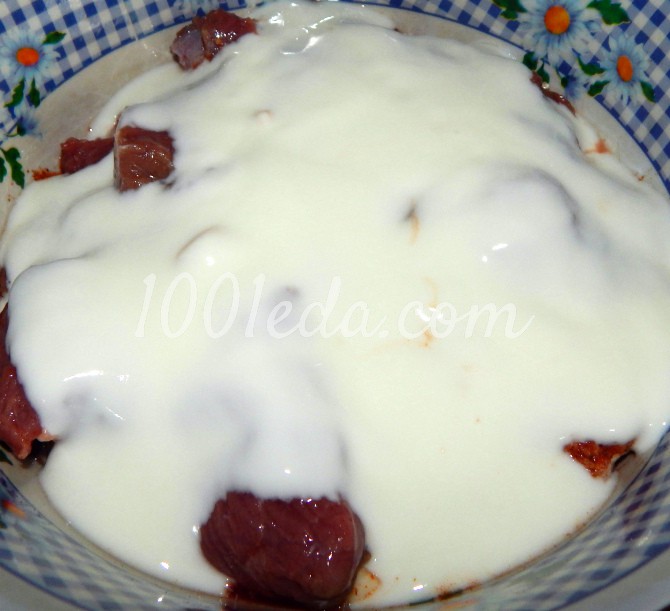 Кабачково-картофельная лазанья с мясом и грибами - Шаг №2