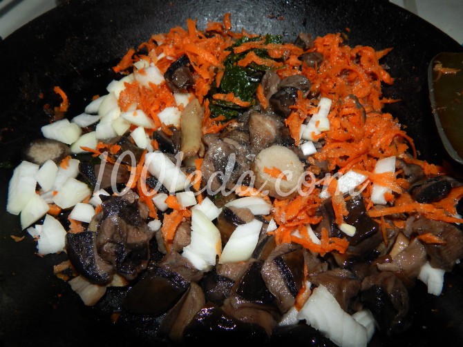 Кабачково-картофельная лазанья с мясом и грибами - Шаг №3