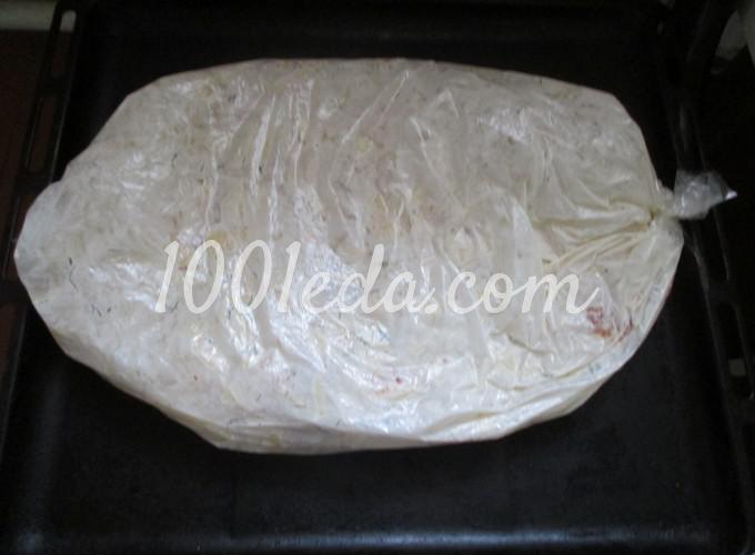 Картофель под сырной шапкой в рукаве: рецепт с пошаговым фото - Шаг №3