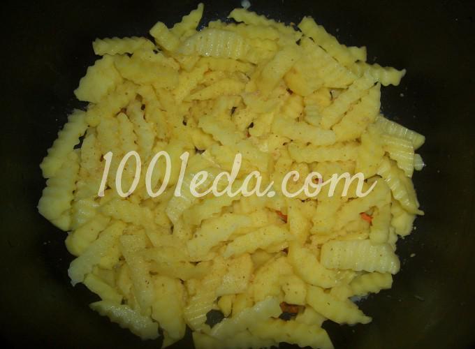 Картофель тушеный с тешей семги в мультиварке: рецепт с пошаговым фото - Шаг №3