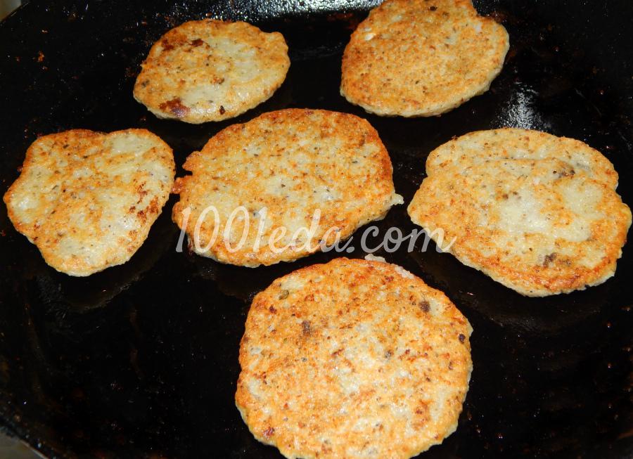 Картофельные оладушки с грибами: рецепт с пошаговым фото - Шаг №5