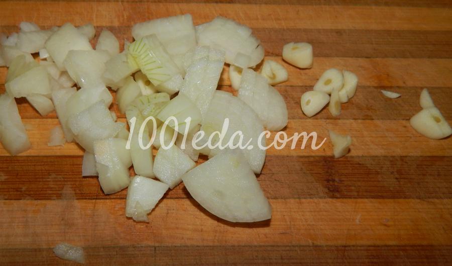 Картофельные шарики в грибо-овощной заливке: рецепт с пошаговым фото - Шаг №3