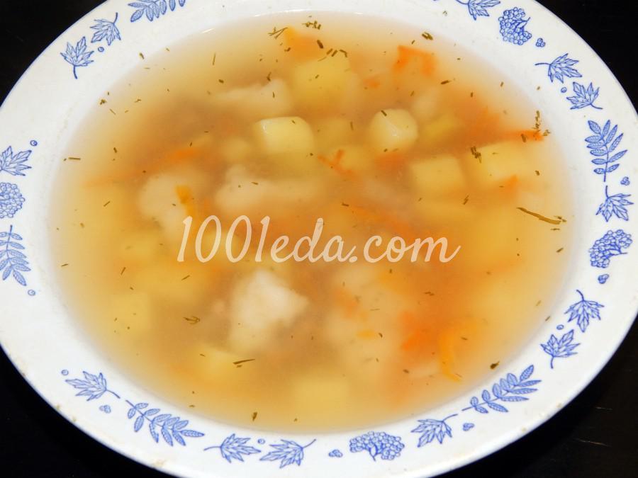 Картофельный суп с клецками и фаршем